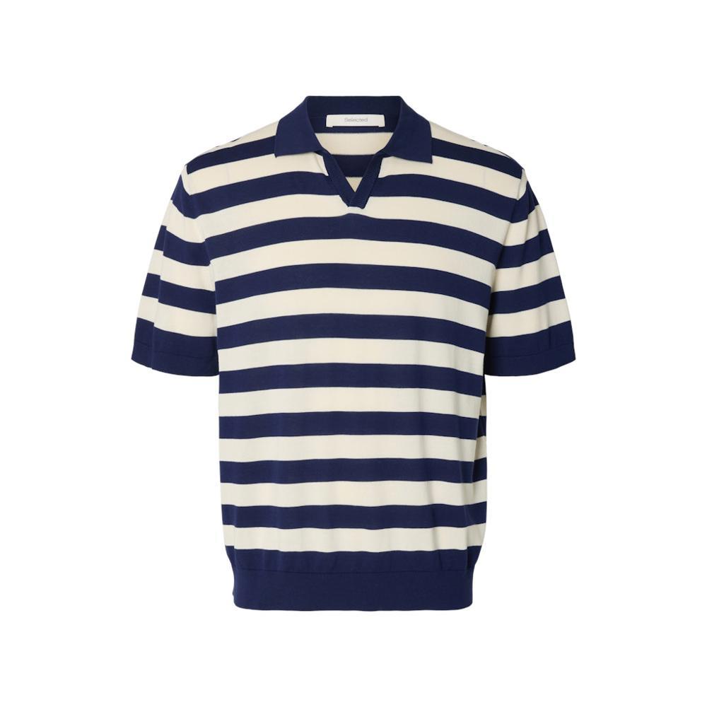 Selected Torino Relaxed Knit Polo Shirt
